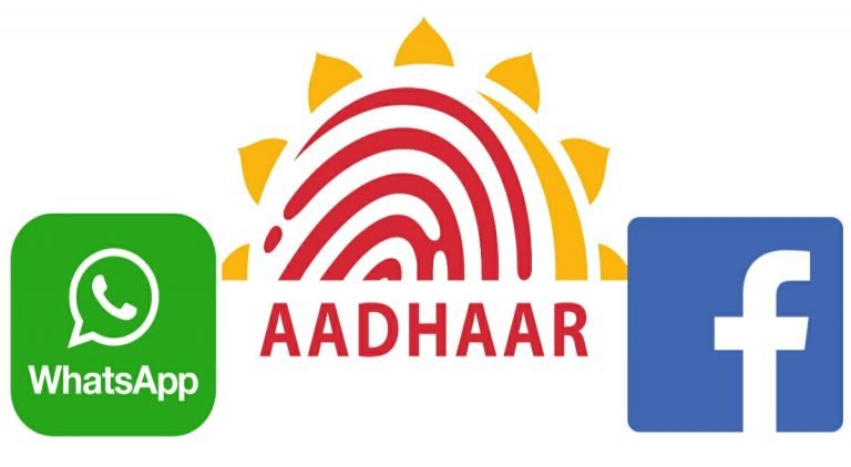 Facebook and whatsapp link aadhaar